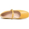 image:imageHee grand Leather Mary Jane Shoes for Women Dressy Square Toe Ballet Flats with Strap Comfortable Walking Shoes Soft Leather Dress Shoes484yellow