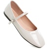 image:imageHee grand Leather Mary Jane Shoes for Women Dressy Square Toe Ballet Flats with Strap Comfortable Walking Shoes Soft Leather Dress Shoes485beige