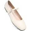image:imageHee grand Leather Mary Jane Shoes for Women Dressy Square Toe Ballet Flats with Strap Comfortable Walking Shoes Soft Leather Dress Shoes757beige