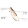 image:imageHee grand Leather Mary Jane Shoes for Women Dressy Square Toe Ballet Flats with Strap Comfortable Walking Shoes Soft Leather Dress Shoes757beige