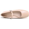 image:imageHee grand Leather Mary Jane Shoes for Women Dressy Square Toe Ballet Flats with Strap Comfortable Walking Shoes Soft Leather Dress Shoes757khaki