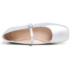 image:imageHee grand Leather Mary Jane Shoes for Women Dressy Square Toe Ballet Flats with Strap Comfortable Walking Shoes Soft Leather Dress Shoes757silver