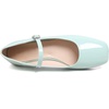 image:imageHee grand Leather Mary Jane Shoes for Women Dressy Square Toe Ballet Flats with Strap Comfortable Walking Shoes Soft Leather Dress Shoes758baby Blue