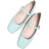 image:imageHee grand Leather Mary Jane Shoes for Women Dressy Square Toe Ballet Flats with Strap Comfortable Walking Shoes Soft Leather Dress Shoes758baby Blue