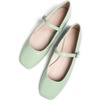 image:imageHee grand Leather Mary Jane Shoes for Women Dressy Square Toe Ballet Flats with Strap Comfortable Walking Shoes Soft Leather Dress Shoes758baby Green