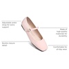 image:imageHee grand Leather Mary Jane Shoes for Women Dressy Square Toe Ballet Flats with Strap Comfortable Walking Shoes Soft Leather Dress Shoes758baby Pink