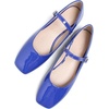 image:imageHee grand Leather Mary Jane Shoes for Women Dressy Square Toe Ballet Flats with Strap Comfortable Walking Shoes Soft Leather Dress Shoes758blue