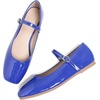 image:imageHee grand Leather Mary Jane Shoes for Women Dressy Square Toe Ballet Flats with Strap Comfortable Walking Shoes Soft Leather Dress Shoes758blue
