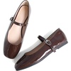 image:imageHee grand Leather Mary Jane Shoes for Women Dressy Square Toe Ballet Flats with Strap Comfortable Walking Shoes Soft Leather Dress Shoes758dark Brown