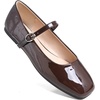 image:imageHee grand Leather Mary Jane Shoes for Women Dressy Square Toe Ballet Flats with Strap Comfortable Walking Shoes Soft Leather Dress Shoes758dark Brown