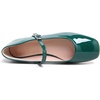 image:imageHee grand Leather Mary Jane Shoes for Women Dressy Square Toe Ballet Flats with Strap Comfortable Walking Shoes Soft Leather Dress Shoes758green