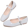 image:imageHee grand Leather Mary Jane Shoes for Women Dressy Square Toe Ballet Flats with Strap Comfortable Walking Shoes Soft Leather Dress Shoes758grey