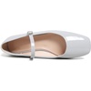 image:imageHee grand Leather Mary Jane Shoes for Women Dressy Square Toe Ballet Flats with Strap Comfortable Walking Shoes Soft Leather Dress Shoes758grey