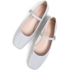 image:imageHee grand Leather Mary Jane Shoes for Women Dressy Square Toe Ballet Flats with Strap Comfortable Walking Shoes Soft Leather Dress Shoes758grey