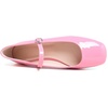 image:imageHee grand Leather Mary Jane Shoes for Women Dressy Square Toe Ballet Flats with Strap Comfortable Walking Shoes Soft Leather Dress Shoes758peach Red