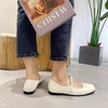 image:imageHee grand Leather Mary Jane Shoes for Women Dressy Square Toe Ballet Flats with Strap Comfortable Walking Shoes Soft Leather Dress Shoes904beige