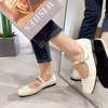 image:imageHee grand Leather Mary Jane Shoes for Women Dressy Square Toe Ballet Flats with Strap Comfortable Walking Shoes Soft Leather Dress Shoes904beige