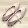 image:imageHee grand Pointed Toe Shallow Flats for Women Elegant Pearl Rhinestone Dressy Shoes Lightweight Faux Suede Ballet ShoesCute Pink