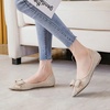 image:imageHee grand Sparkling Crystal Bowknot Ballet Flats for Women Pointed Toe Rhinestone Fashion Wedding Dress Shoes Comfort Slip on Work Shoes3apricot