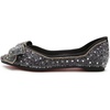 image:imageHee grand Sparkling Crystal Bowknot Ballet Flats for Women Pointed Toe Rhinestone Fashion Wedding Dress Shoes Comfort Slip on Work Shoes3black