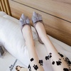 image:imageHee grand Sparkling Crystal Bowknot Ballet Flats for Women Pointed Toe Rhinestone Fashion Wedding Dress Shoes Comfort Slip on Work Shoes3purple