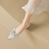 image:imageHee grand Sparkling Rhinestone Bowknot Pointy Toe Wedding Party Dress Shoes Comfortable Low Heel Crystal Shoes Fashion Women Ballerina FlatsPointed Toe565