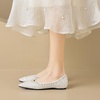 image:imageHee grand Sparkling Rhinestone Bowknot Pointy Toe Wedding Party Dress Shoes Comfortable Low Heel Crystal Shoes Fashion Women Ballerina FlatsPointed Toe567