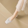 image:imageHee grand Sparkling Rhinestone Bowknot Pointy Toe Wedding Party Dress Shoes Comfortable Low Heel Crystal Shoes Fashion Women Ballerina FlatsSquare Toe567