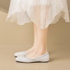 image:imageHee grand Sparkling Rhinestone Bowknot Pointy Toe Wedding Party Dress Shoes Comfortable Low Heel Crystal Shoes Fashion Women Ballerina FlatsSquare Toe567