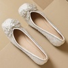 image:imageHee grand Sparkling Rhinestone Bowknot Pointy Toe Wedding Party Dress Shoes Comfortable Low Heel Crystal Shoes Fashion Women Ballerina FlatsSquare Toe565