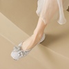 image:imageHee grand Sparkling Rhinestone Bowknot Pointy Toe Wedding Party Dress Shoes Comfortable Low Heel Crystal Shoes Fashion Women Ballerina FlatsSquare Toe565