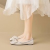image:imageHee grand Sparkling Rhinestone Bowknot Pointy Toe Wedding Party Dress Shoes Comfortable Low Heel Crystal Shoes Fashion Women Ballerina FlatsSquare Toe566
