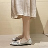 image:imageHee grand Sparkling Rhinestone Pointy Toe Exquisite Crystals Dress Shoes for Wedding Party Comfort Slip On Ballet Flats Fashion Women FlatsApricot