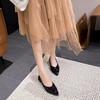image:imageHee grand Sparkling Sequin Pointy Toe Silver Wedding Party Dress Shoes Comfort Slip On Ballet Flats Fashion Women Flats with Bowknot569black