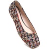 image:imageHee grand Square Toe Ballet Flats for Women Rhinestones Chains Black Suede Dress Shoes Comfort SlipOn Loafers940black