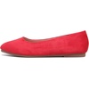 image:imageHee grand Square Toe Ballet Flats for Women Rhinestones Chains Black Suede Dress Shoes Comfort SlipOn LoafersBnew Red