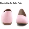 image:imageHee grand Square Toe Ballet Flats for Women Rhinestones Chains Black Suede Dress Shoes Comfort SlipOn LoafersBpink