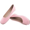 image:imageHee grand Square Toe Ballet Flats for Women Rhinestones Chains Black Suede Dress Shoes Comfort SlipOn LoafersBpink