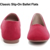 image:imageHee grand Square Toe Ballet Flats for Women Rhinestones Chains Black Suede Dress Shoes Comfort SlipOn LoafersBred