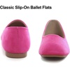 image:imageHee grand Square Toe Ballet Flats for Women Rhinestones Chains Black Suede Dress Shoes Comfort SlipOn LoafersBrose