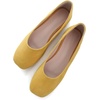 image:imageHee grand Square Toe Ballet Flats for Women Rhinestones Chains Black Suede Dress Shoes Comfort SlipOn LoafersByellow