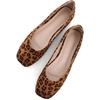 image:imageHee grand Square Toe Ballet Flats for Women Rhinestones Chains Black Suede Dress Shoes Comfort SlipOn LoafersDleopard Brown
