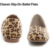 image:imageHee grand Square Toe Ballet Flats for Women Rhinestones Chains Black Suede Dress Shoes Comfort SlipOn LoafersDleopard Yellow