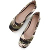 image:imageHee grand Square Toe Ballet Flats for Women Rhinestones Chains Black Suede Dress Shoes Comfort SlipOn LoafersEcamouflage Beige