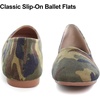 image:imageHee grand Square Toe Ballet Flats for Women Rhinestones Chains Black Suede Dress Shoes Comfort SlipOn LoafersEcamouflage Brown