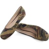 image:imageHee grand Square Toe Ballet Flats for Women Rhinestones Chains Black Suede Dress Shoes Comfort SlipOn LoafersEcamouflage Brown