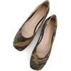 image:imageHee grand Square Toe Ballet Flats for Women Rhinestones Chains Black Suede Dress Shoes Comfort SlipOn LoafersEcamouflage Brown
