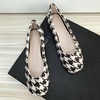 image:imageHee grand Square Toe Ballet Flats for Women Rhinestones Chains Black Suede Dress Shoes Comfort SlipOn LoafersFplaid Brown