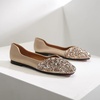 image:imageHee grand Women Square Toe Crystals Shoes Glittering Rhinestone Wedding Dress Shoes Fashion Bridesmaid Shoes501gold
