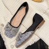 image:imageHee grand Women Square Toe Crystals Shoes Glittering Rhinestone Wedding Dress Shoes Fashion Bridesmaid Shoes508black